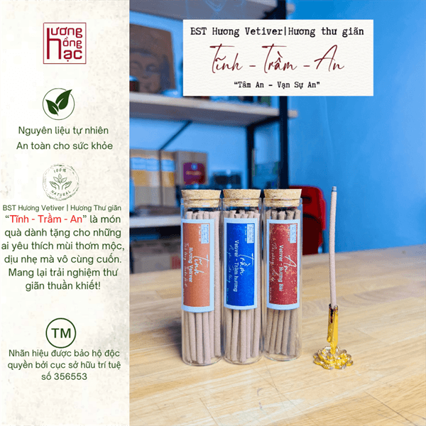 BST Hương Vetiver, Hương Thư giãn "Tĩnh Trầm An"